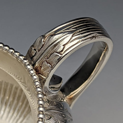 Around 1865 British antique silver plate cream jug